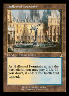 Hallowed Fountain Ravnica Remastered Retro Frame
